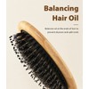 BLACK EGG Boar Bristle Brush for Wet/Dry Hair - Smoothing,