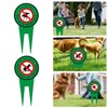 2 Pack Double Sided No Pooping Dog Sign No Peeing