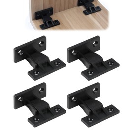 4 Pairs Keku AS Push Fittings, Keku Push in Plinth Fasteners Press Fit Panel Clips ABS Quick Hidden Furniture Bath Panel fixings Clips Board Connector for Cabinets Wardrobe Bed Table