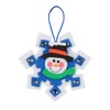 Craft County - Snowman Snowflake Ornament Craft Kit