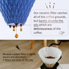 Ceramic Reusable Coffee Filter Pour Over Dripper Paperless Sustinable ekubo