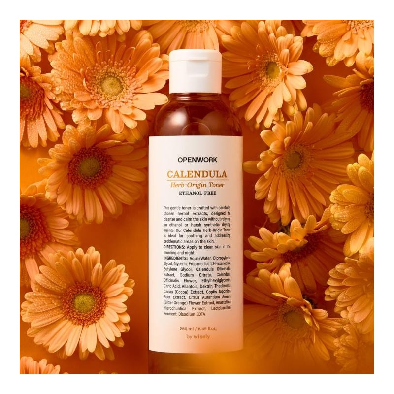 Calendula Toner Calendula Moisture Petal Slightly Acid Acne Calming Pore