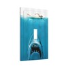 Spshian Funny Shark Blue Ocean Swimming Woman 1 Gang Light