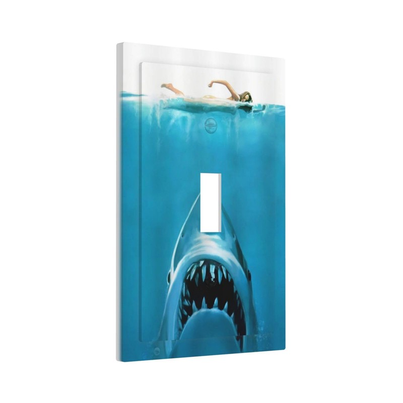 Spshian Funny Shark Blue Ocean Swimming Woman 1 Gang Light