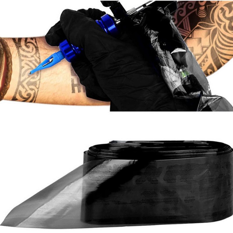 Disposable Black Tattoo Clip Cord Sleeves Bags Covers Bags for