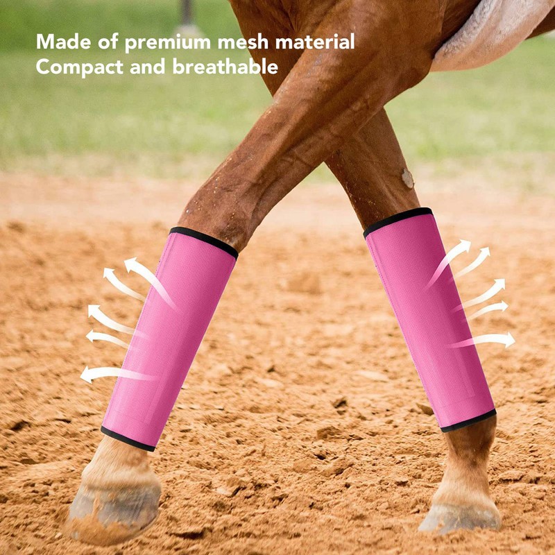 4pcs Horse Leg Covers Breathable Lightweight Protective Wrap Socks Horse