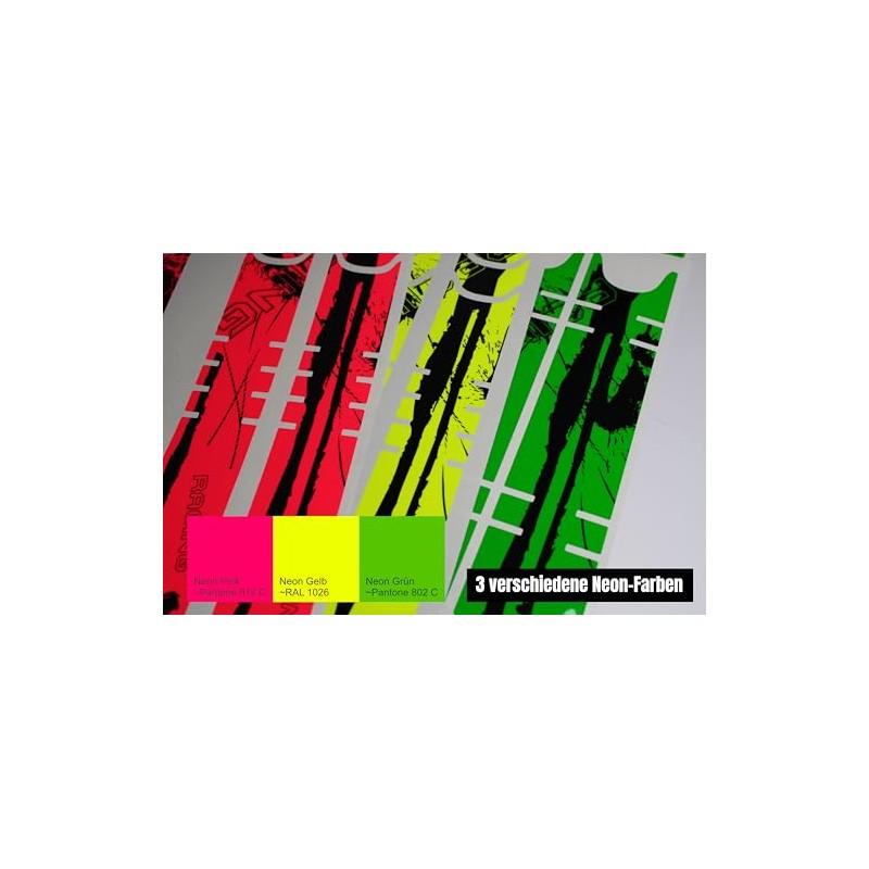 BIKE-label X400186VA Neon Yellow Flash Frame Sticker Set for Bicycle