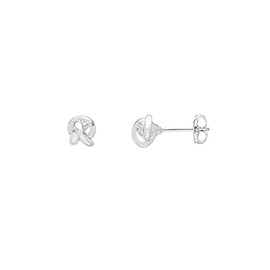 Estella Bartlett Silver Plated Knot Stud Earrings