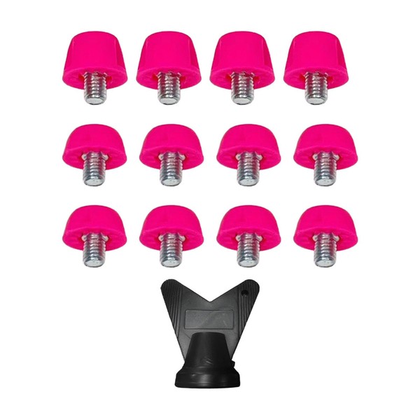 Sharplace 12Pcs Track Shoes Spikes Rugby Shoes Studs M5 Turf
