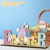 ALLY-MAGIC Easter Table Decorations, Wooden Spring Easter Sign Stand Table