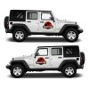 Par Stickers Jurassic Park A Color Para Camioneta Auto Suv