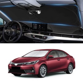 Custom Fit Corolla Windshield Sunshade for 2009-2012 2013 Toyota C-orolla Hatchback Sedan Accessories (Not for Corolla Cross) Front Window Shield Cover Sun Visor Protector Block UV Rays