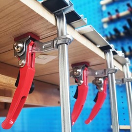 All Steel Screw Clamps Guide Rail 160 x 60 mm: Pack of 2 Lever Clamp Guide Rail Clamp for Grinding Cutting