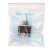 Heschen Metal Toggle Switch, KN3C-213 DPDT, ON/OFF/(ON) Side Momentary, 3