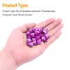Powlankou 20 Pieces 6#-32 Computer Case Screws, Anodized Aluminum Thumbscrews,