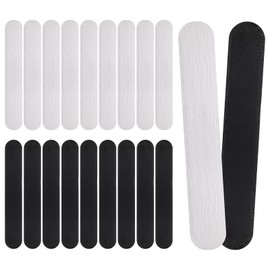 20 Pcs Hat Sweat Liners, Hat Sweat Protector Self Adhesive Sweats Pads for Women and Men Disposable Hats Sweats Guard Skin Friendly Absorbent for Caps, Helmet, Golf Caps (Black, White)