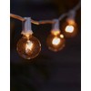 Portfolio 28-ft 25-Light White-Shade Incandescent Plug-in Bulbs String Lights