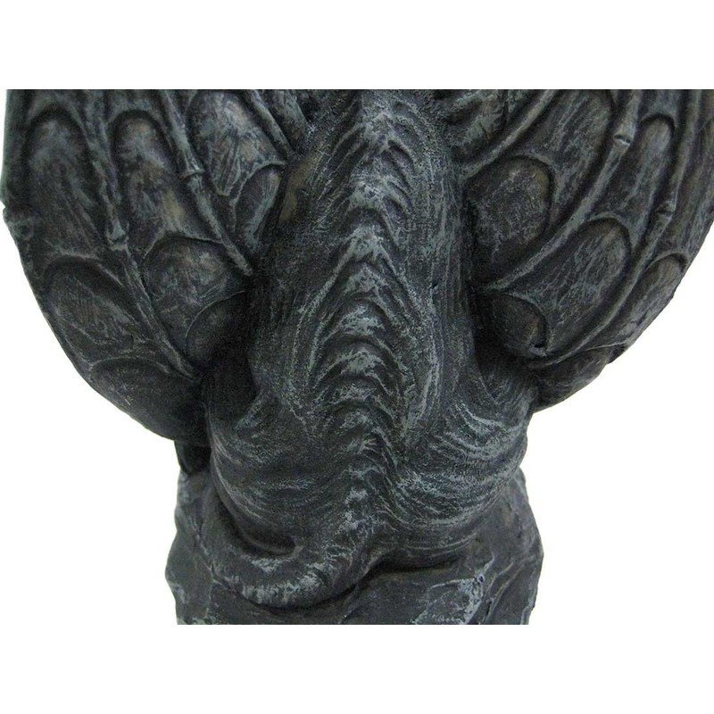 Poised Protector Winged Gargoyle Statue Guardian