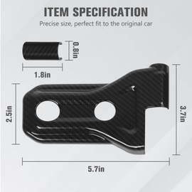 RT-TCZ Door Hinge Cover Trim for Jeep,Front Door Rear Door Hinges Exterior Decoration Accessories for Jeep Wrangler JLU 4-Door & Gladiator JT 2018-2024,8Pack(Carbon Fiber Grain)