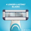 BIC EasyRinse Sensitive Anti-Clogging Mens Disposable Razors, 6 Count