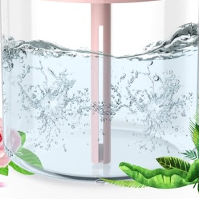 2L Mist Humidifier Pink Mute USB Night Lamp Function Dual