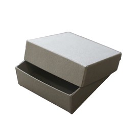 BAY LETTERPRESS Gift Box DIY Lid Box 50 Boxes 2.4 x 2.4 x 0.8 inches (60 x 60 x 21 mm), Gray