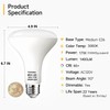 Vannise BR40 LED Light Bulbs 3000K Dimmable Warm White Long