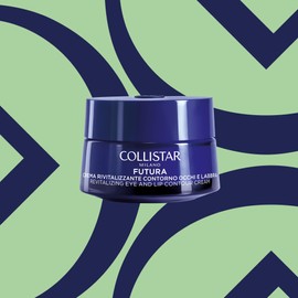 Collistar Futura Anti-Aging-Augen- und Lippencreme, belebend, Anti-Falten-Creme, ohne Silikon, mit pflanzlichen Peptiden und Antioxidantien, dermatologisch getestet, 15 ml