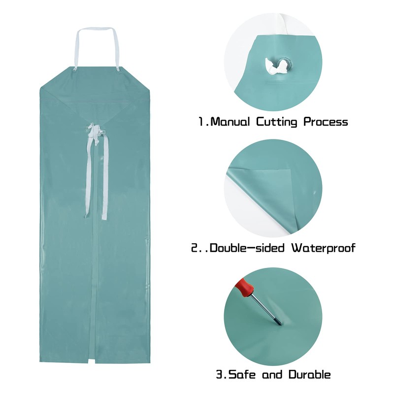 Surblue Waterproof Rubber Vinyl Apron Project Industrial Chemical Resistant Work