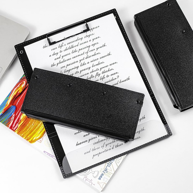 Nursing Clipboard, 3-Layers Foldable Nurse Clip Boards with Pen Holder