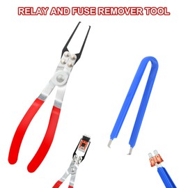 Aleric Relay Puller Pliers and Fuse Puller Plier, Automotive Relay Fuses Puller Tools Fuse Removal Tool, Pliers for Removing Relays on Vehicles, Car Electrical Remover Tool