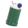 10Pcs Dollhouse Milk Tea Cup Model Realistic Simulation Bamboo Tube