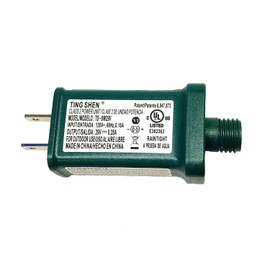 Goodsby Class 2 LED Transformer for Christmas X-Mas Tree Lights, Holiday Lighting, LED String Light 29V 0.28A Power Supply 8W Raintight US Plug Power Adapter UL-Listed TS-8W29V (Right Positive)
