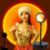 QUIGO Sunset Lamp Night Light Projector LED Room Decor Bedroom