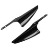 H RUO Front Fork Mount Wind Deflectors Windshield for Harley