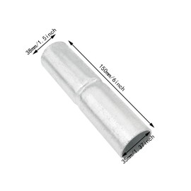 ITROLLE 2PCS 1-3/8'' x 6'' Top Rail Sleeve Chain Link Fence Top Rail Sleeve Top Rail Sleeve Galvanized Steel Chain Link Fence Top Rail Sleeve for Rail/Pipe