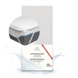 DarBene Mattress Protector 180 x 200 cm Mattress Topper Waterproof Incontinence Pad Washable Premium, Breathable Crinkle-Free Mattress Protector 80% Cotton Oeko-Tex, Moisture Protection 180 x 200 cm