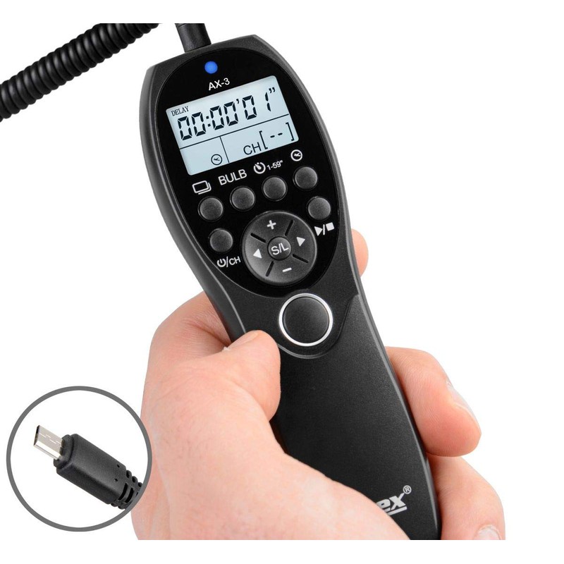 ayex Timer Remote Shutter Release AX-3 Compatible with Sony S2