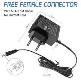 12V 2A Power Supply, AGOTD 24W Transformer AC 220-240V to DC 12V Transformer, 12 Volt DC Power Supply for LED Strips, CCTV Camera, Radio, Casing, Fan, Router