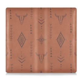 Linqin Car Registration and Insurance Card Holder, Western Bull Boho Glove Box Organizer Card Document Wallet