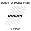 Schottky Diodes 1N5819-10 Pieces