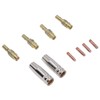 MIG Welding Consumables Kit Copper Contact Tips Connecting Rods Nozzle