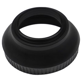 vhbw Lens Hood Compatible with Panasonic Lumix G Vario 12-32mm f/3.5-5.6 ASPH/MEGA OIS - Wide Angle Lens Hood, Matte Black, Rubber, Round
