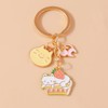 xuzhiyuan Cute Cat Strawberry Key Chain Lovely Animal Key Ring