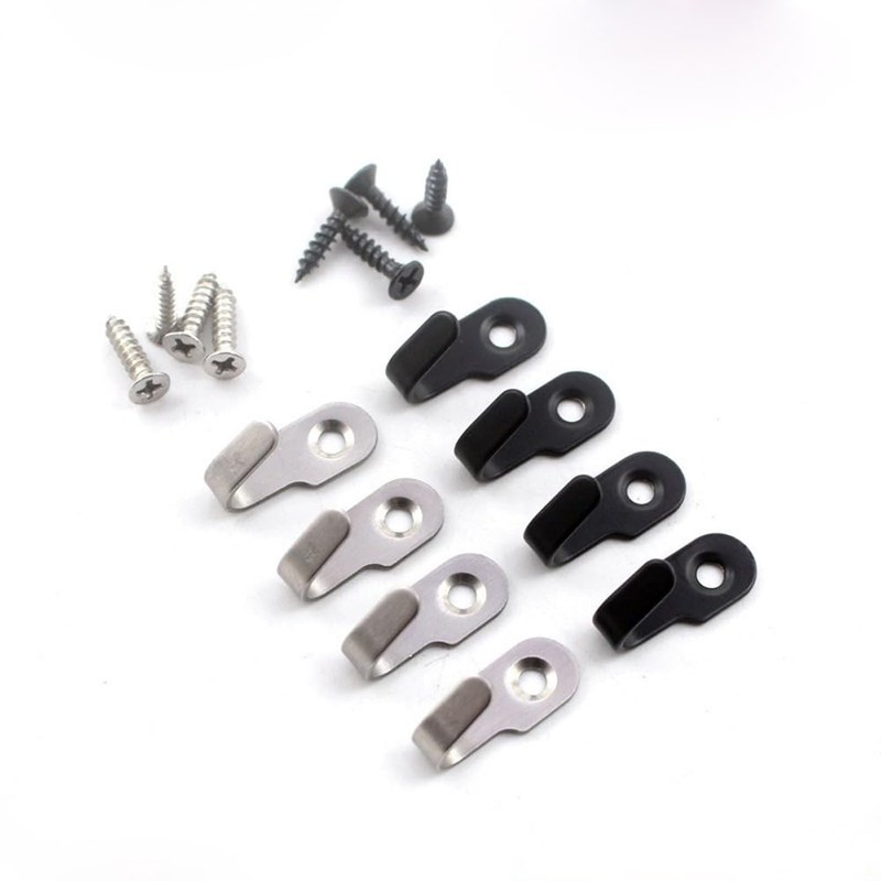 UtySty 10 Pack Screws Mount Wall Hook Cabinet Mounted Mini