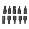 10Pcs Broken Screw Extractor Set 1/4 7/32 3/16 5/32 1/8