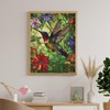 Tryadren Diamond Art Kit for Adults, Stained Glass Hummingbird Art