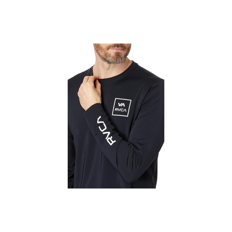 RVCA Men's RVCA Long Sleeve Surf Tee Black X-Large