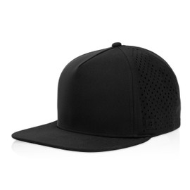 Billest Riverside Snapback Hat | 5 Panel Blank Cap for Men & Women | Breathable & Lightweight | Outdoor | Flat Bill (US, Alpha, Medium, Large, Standard, Black)