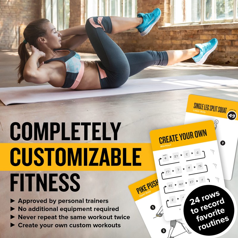 (8.9cm x 13cm , Vol 1) - Bodyweight Exercise Cards